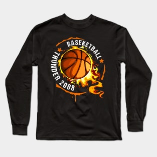 Graphic Basketball Name Thunder Classic Styles Team Long Sleeve T-Shirt